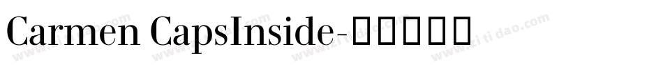Carmen CapsInside字体转换